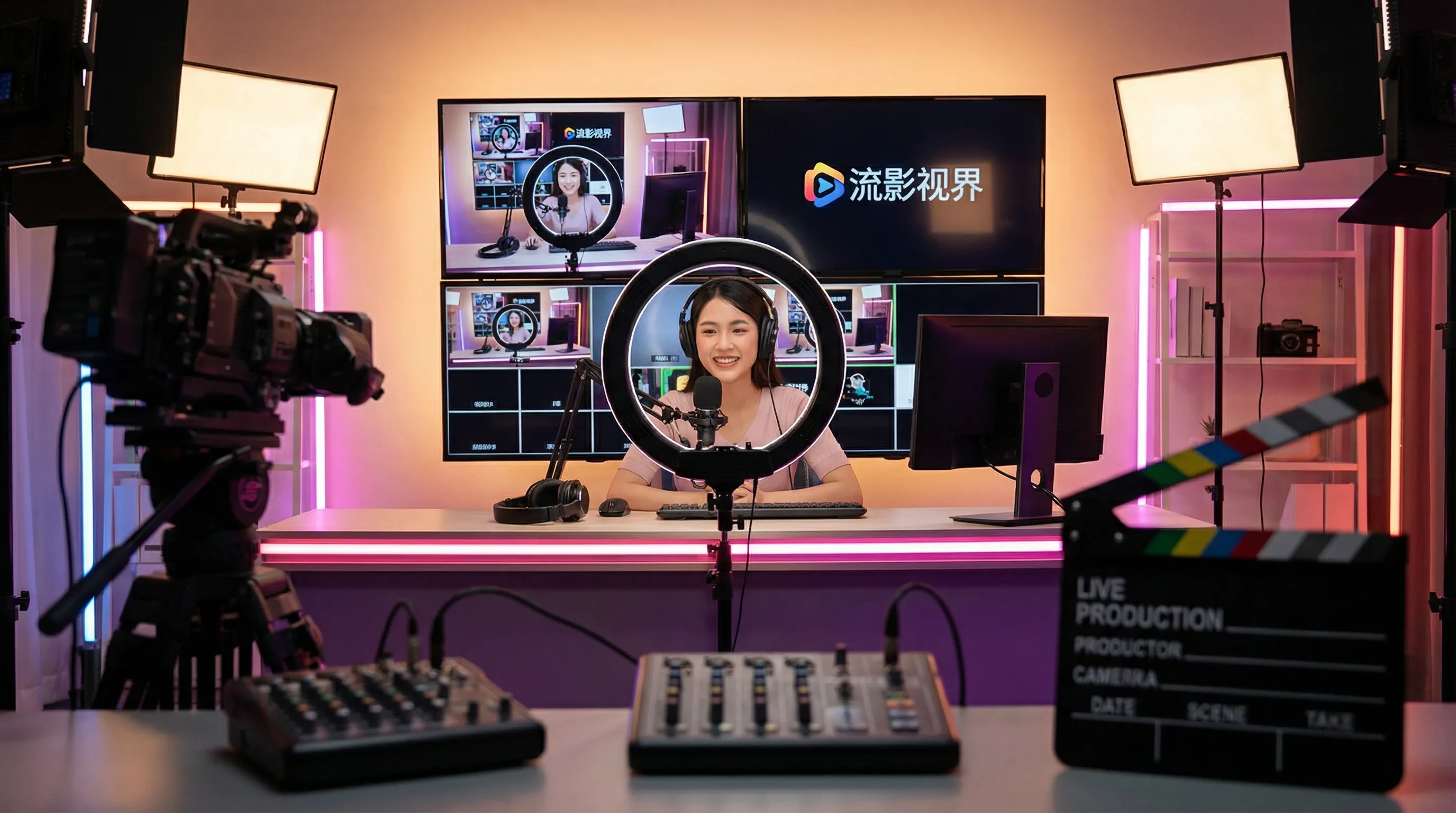 海角网影视传媒平台宣传横幅