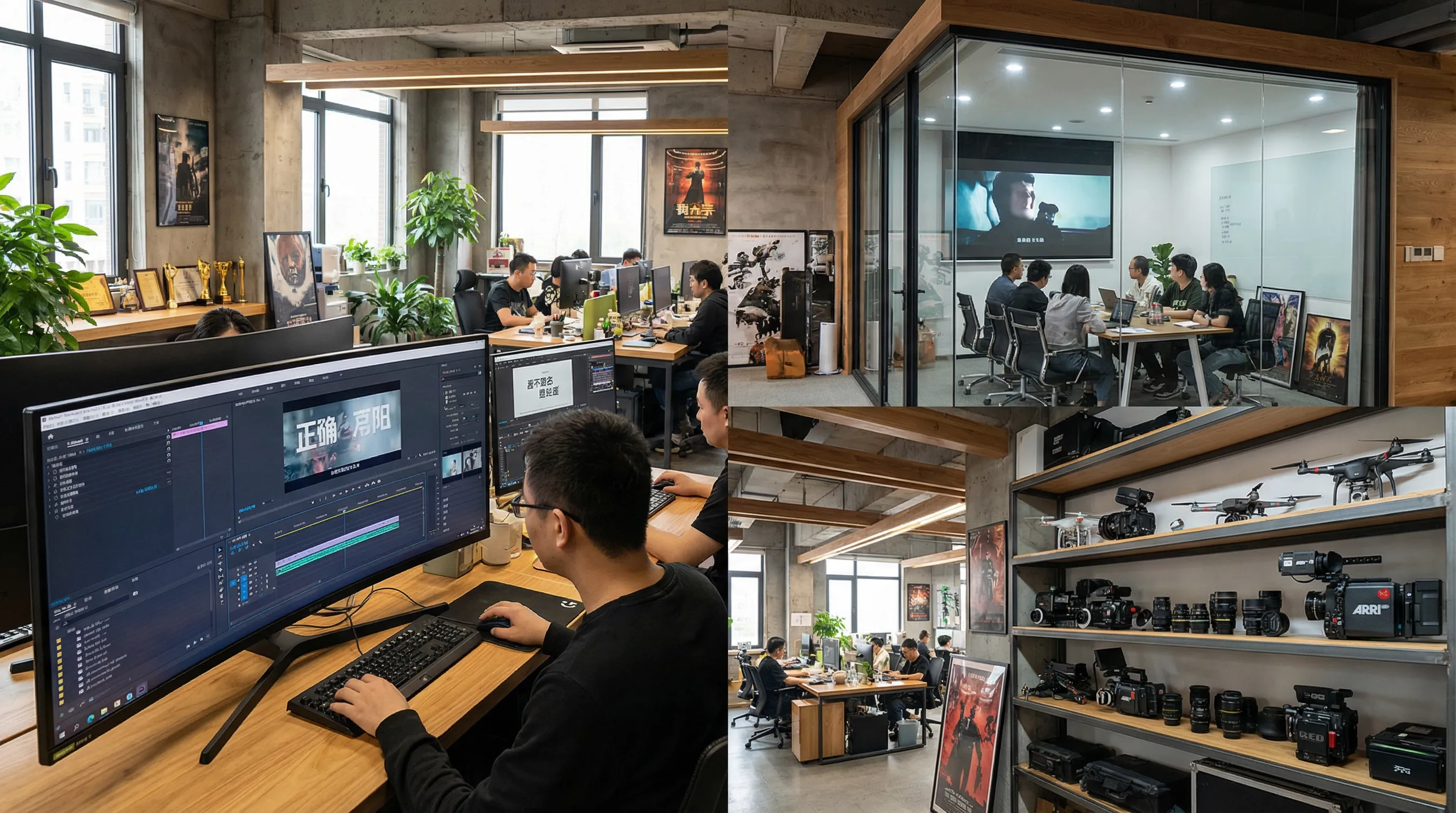 海角网影视传媒公司办公室